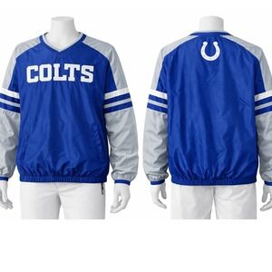 NFL Indianapolis‎ Colts Pullover Windbreaker Jacket Mens Medium NWT